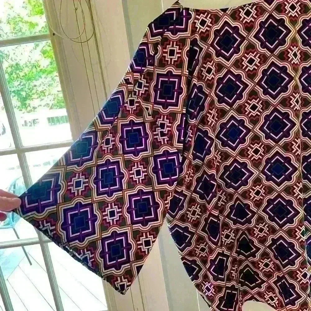 Anthropologie Wrap Summer Size Medium Fun Colorful - Picture 9 of 9